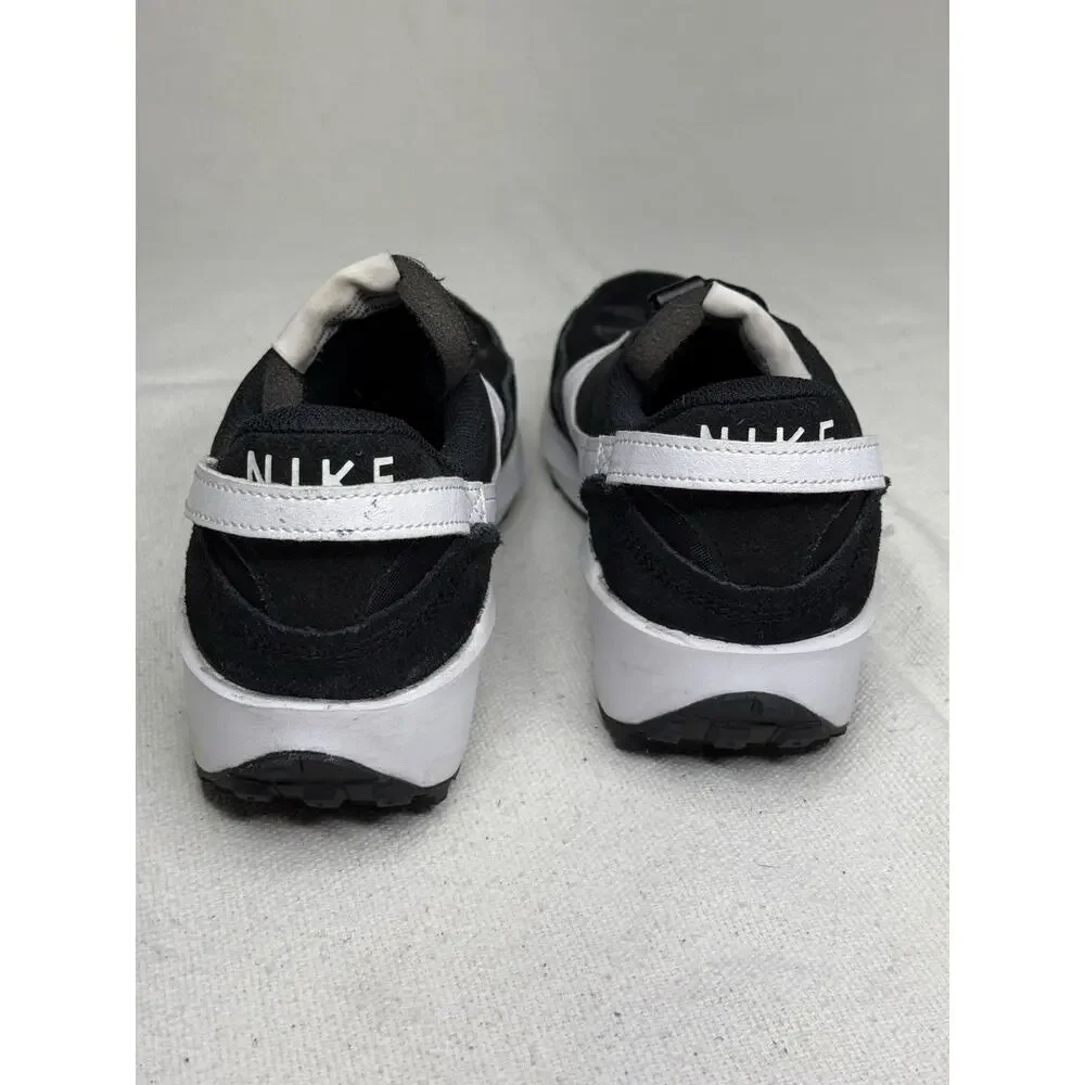 Nike Waffle Debut Black White Men's Size 7.5 Suede Running Sneakers